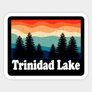 Vintage Trinidad Lake Colorado Forest Camping Sticker